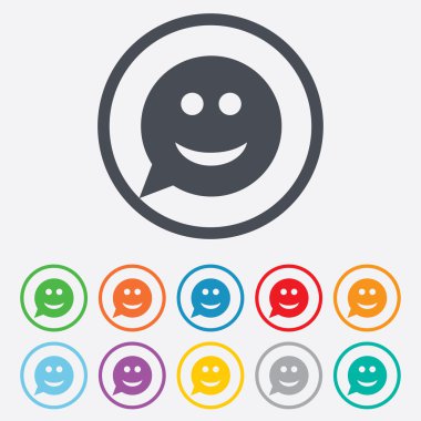 gülümsemek yüz işareti simgesi. gülen yüz simgesi.