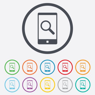 Smartphone işareti simgesini arayın. sembol bulmak.