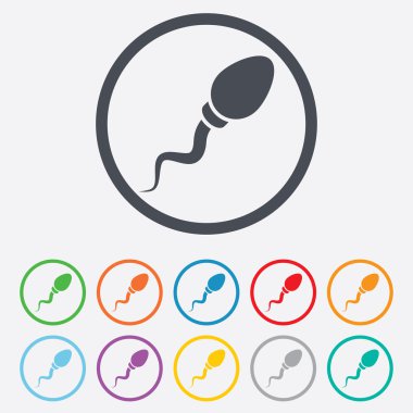 sperm işareti simgesi. Döllenme sembolü.