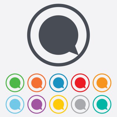 sohbet işareti simgesi. konuşma balonu sembolü.