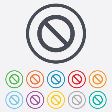 işareti simgesini dur. yasak sembol.