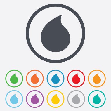 su damla işareti simgesi. simge gözyaşı.