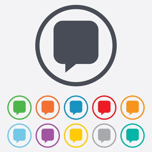 Chat sign icon. Speech bubble symbol. — Stock Vector