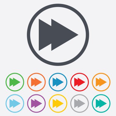 ok işareti simgesi. En yakın düğme. Gezinti simgesi