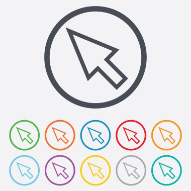 fare imlecini işareti simgesi. İşaretçi simgesi.