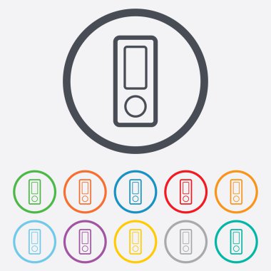 Belge klasörü işaret. Muhasebe Ciltçi simgesi.