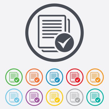 metin dosya işareti simgesi. kontrol dosyası belge simgesi.