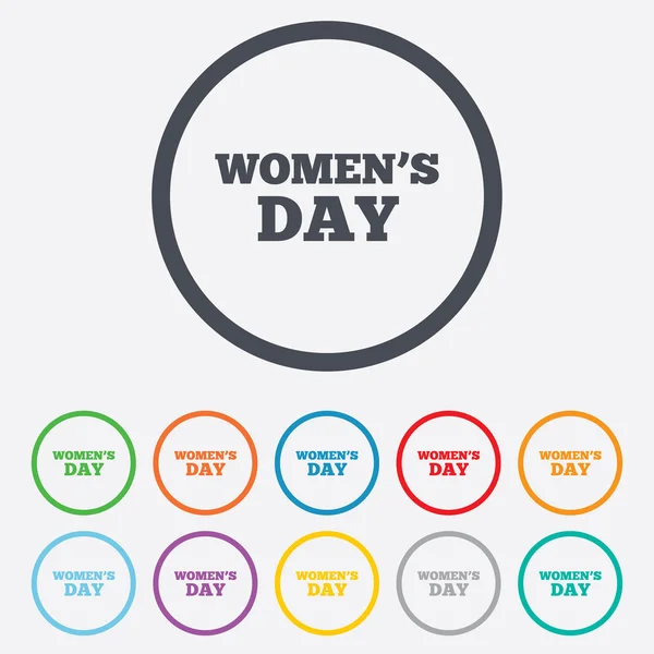 Womens Day sign icon. Holiday symbol. — Stock Vector