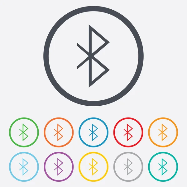 Bluetooth-Zeichen-Symbol. Symbol für Mobilfunk. — Stockvektor