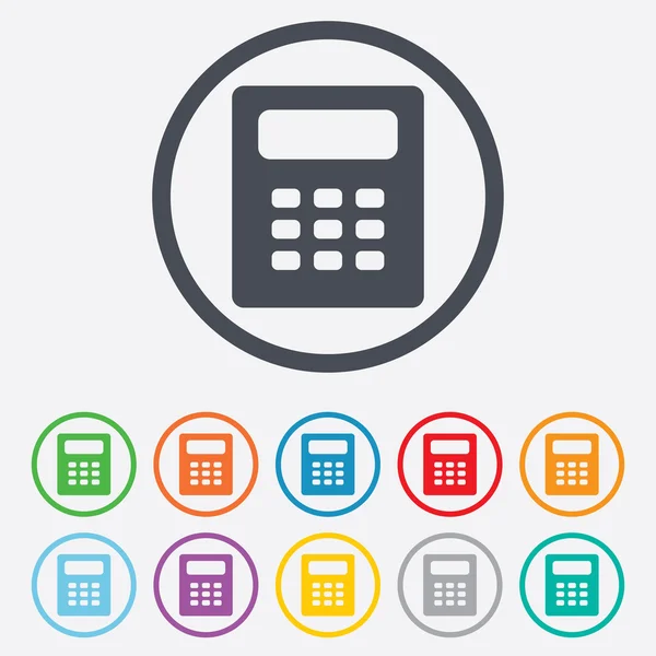 hesap makinesi işareti simgesi. defter tutma simgesi.