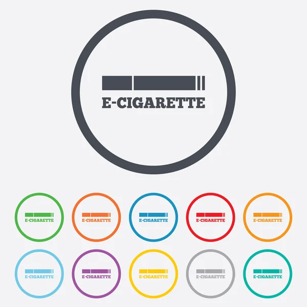 Kouření znamení ikona. e cigareta symbol. — Stockový vektor