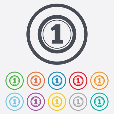 Birincilik Ödülü işareti. kazanan sembol.