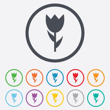 çiçek işareti simgesi. gül sembolü.