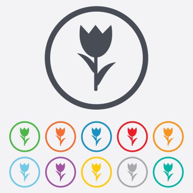 çiçek işareti simgesi. gül sembolü.