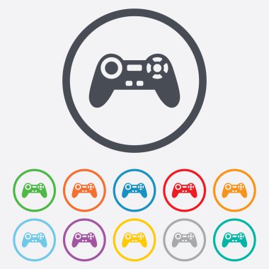 joystick işareti simgesi. video oyunu simgesi.