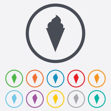 Dondurma simgesi. Tatlı sembol.