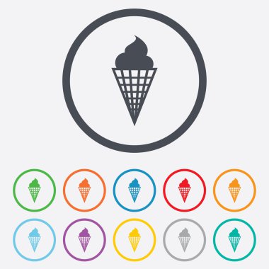 Dondurma simgesi. Tatlı sembol.