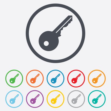 anahtar işareti simgesi. Araç simgesine kilidini.