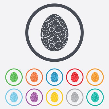 Paskalya yumurtası simgesi. Paskalya geleneği sembolü.