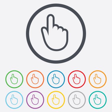 el imleç işareti simgesi. el işaretçi simgesi.