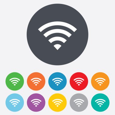 WiFi işareti. kablosuz simgesi. Kablosuz ağ.
