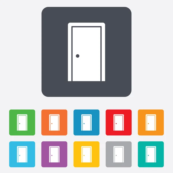 Dörren tecken ikon. Öppna eller Stäng symbol. — Stock vektor