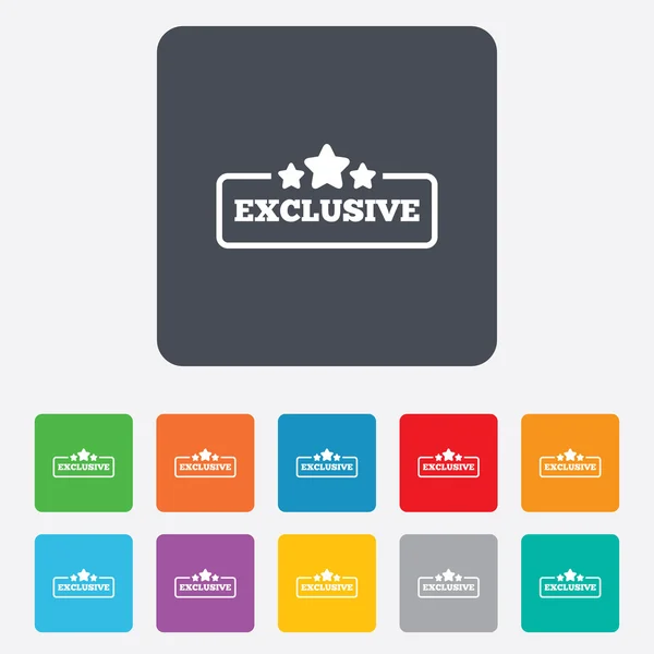Exclusive sign icon. Special offer symbol. — Stock Vector