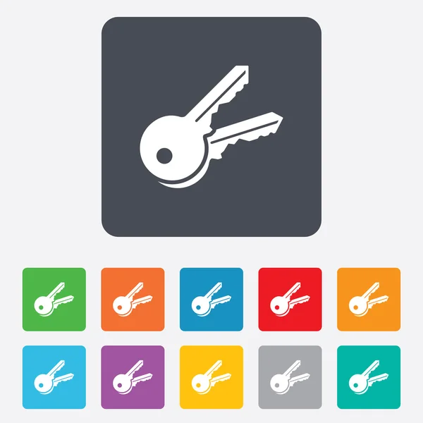 Ícone de sinal de chaves. Desbloquear símbolo ferramenta . — Vetor de Stock