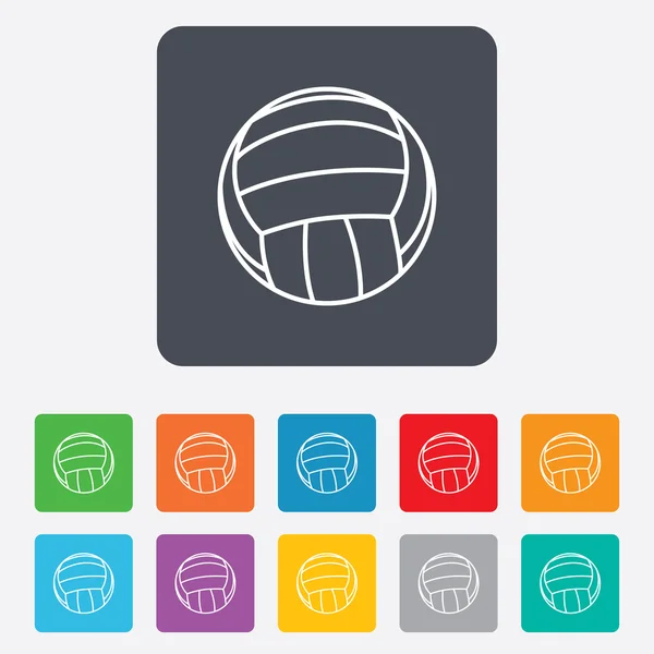Volleyball sign icon. Beach sport symbol. — Stock Vector