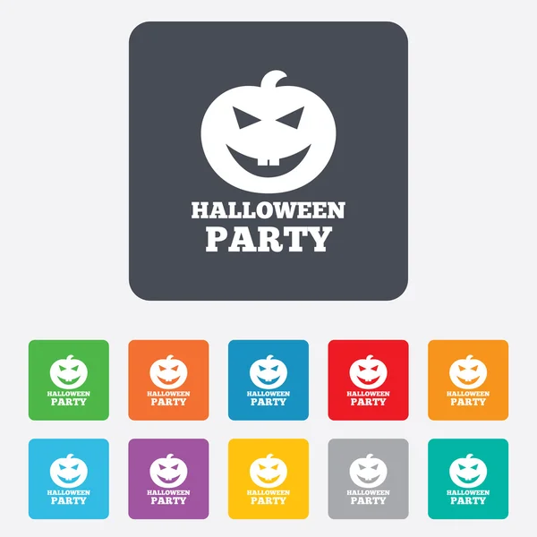Das Symbol für Halloween-Kürbisse. Halloween-Party. — Stockvektor