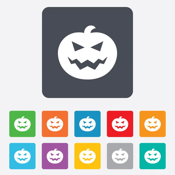 Das Symbol für Halloween-Kürbisse. Halloween-Party. — Stockvektor