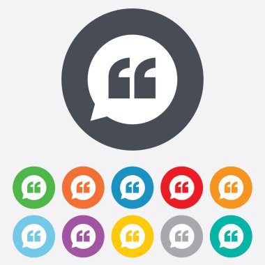 Tırnak işareti simgesi. Tırnak işareti simgesi.