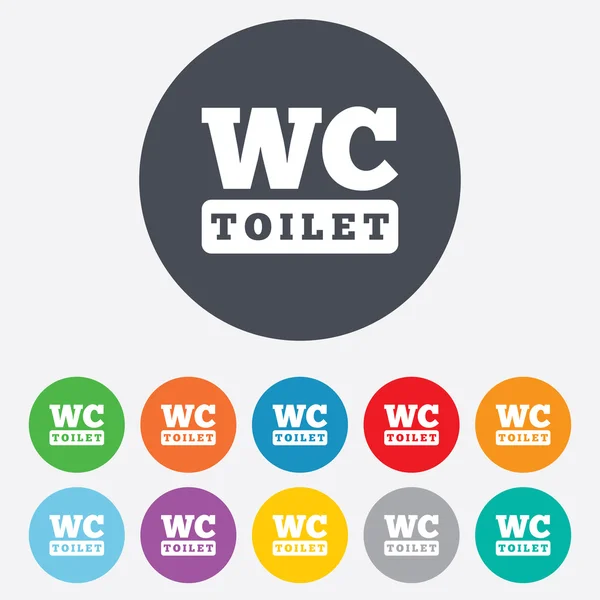 Icona WC segno WC. Simbolo bagno . — Vettoriale Stock