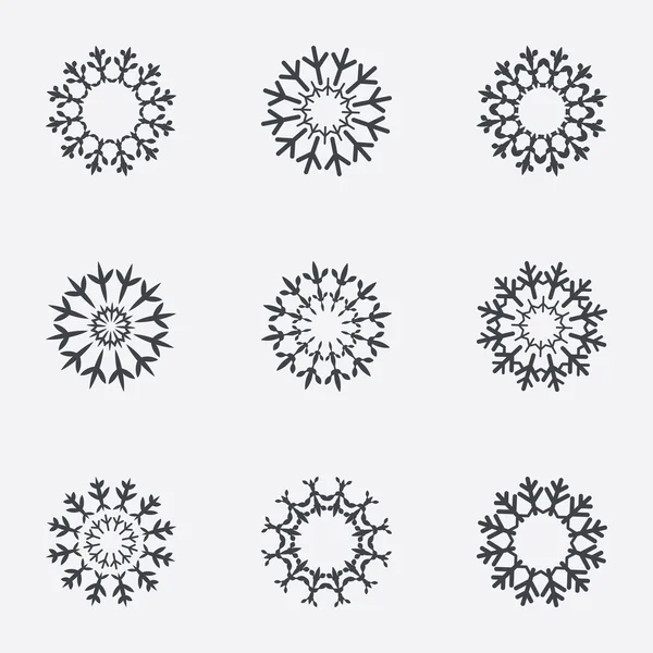 Snowflake artistic sign icon. Air conditioning. — Stock Vector