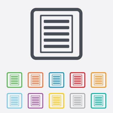 liste işareti simgesi. içerik görüntüleme seçeneği simgesi.