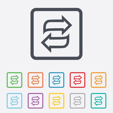 döndürme simgesi. sembol yineleyin. kayıt yenileme.