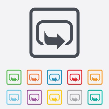 eylem işareti simgesi. sembol payı.