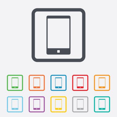 Smartphone işareti simgesi. simge desteği.