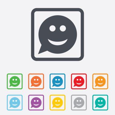 gülümsemek yüz işareti simgesi. gülen yüz simgesi.