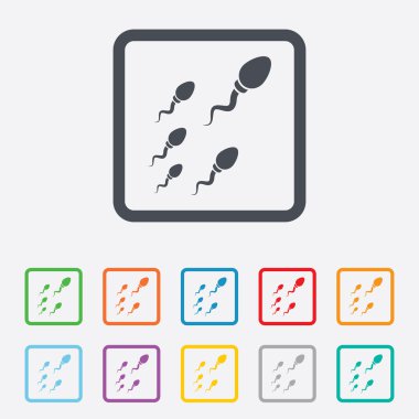 sperm işareti simgesi. Döllenme sembolü.