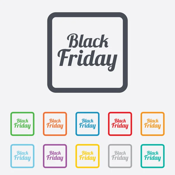 Black Friday Sale Ikone. Sonderangebotsymbol. — Stockvektor