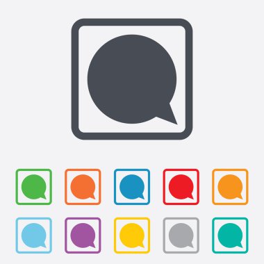 sohbet işareti simgesi. konuşma balonu sembolü.