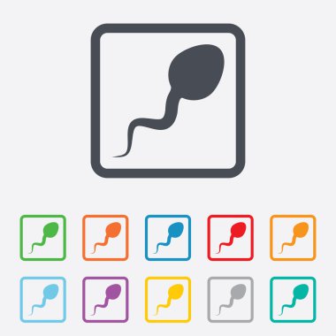 sperm işareti simgesi. Döllenme sembolü.