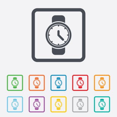 Bilek Watch işareti simgesi. Mekanik Saat simgesi.