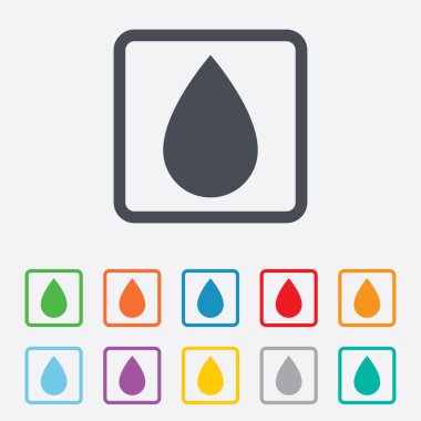 su damla işareti simgesi. simge gözyaşı.