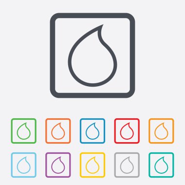 su damla işareti simgesi. simge gözyaşı.