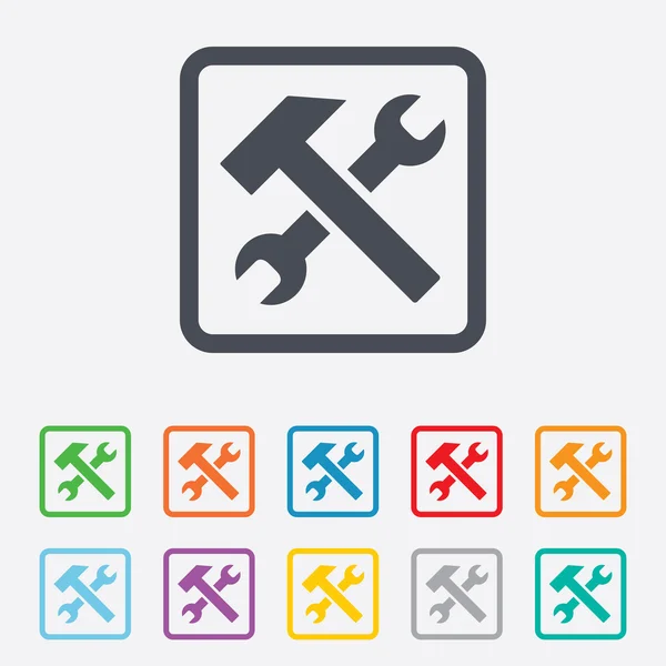 Reair tool sign icon. Символ сервиса . — стоковый вектор