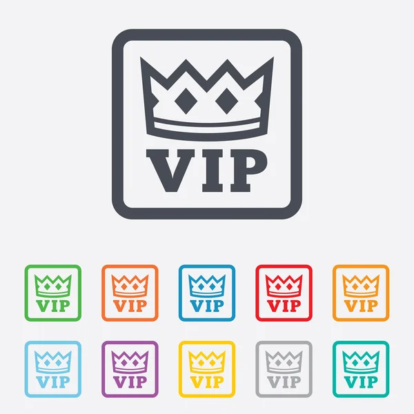 Vip 記号アイコン。メンバーシップのシンボル. — ストックベクタ