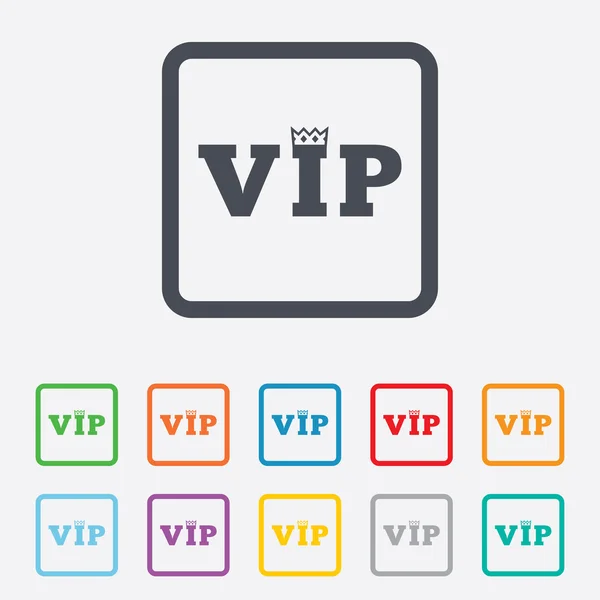 VIP-teken pictogram. lidmaatschap symbool. — Stockvector