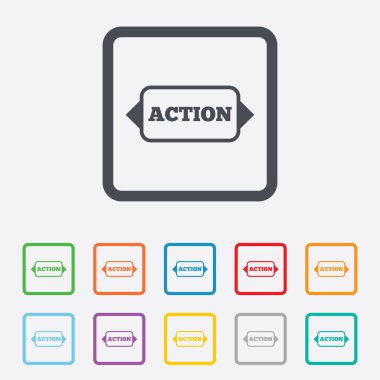 eylem işareti simgesi. motivasyon düğme ok.